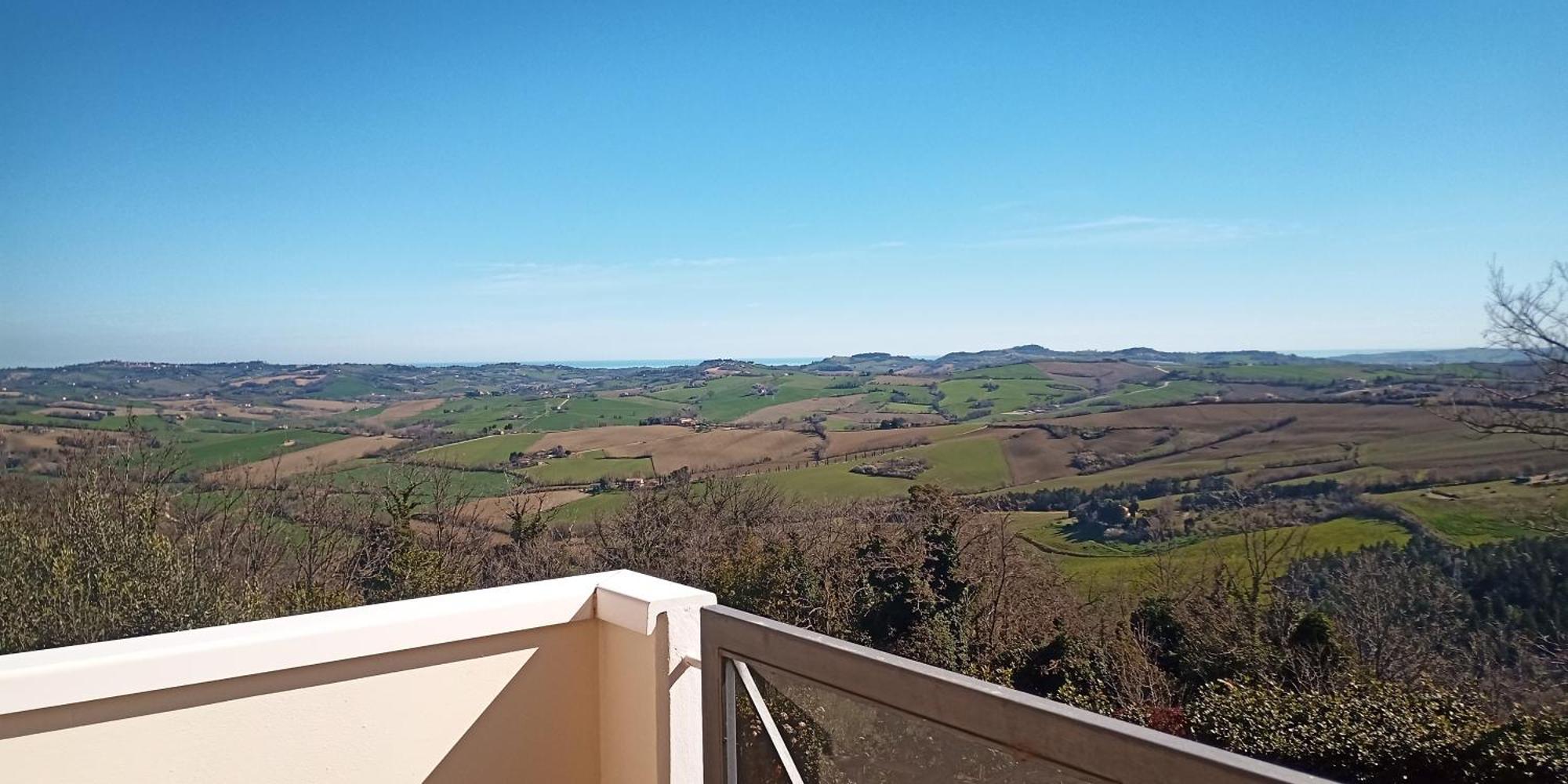 Appartamento Che Vista! Affittacamere Mombaroccio Buitenkant foto